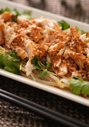 簡単！冷凍ほぐしサラダチキンでよだれ鶏-レシピのメイン写真