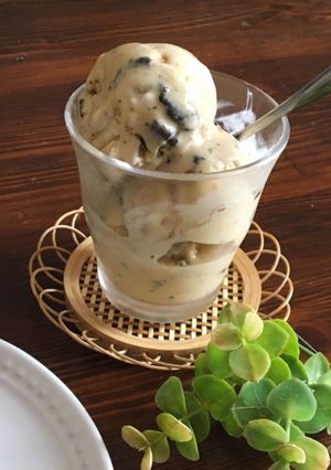 材料4つ♡クッキー＆クリームアイス-レシピのメイン写真