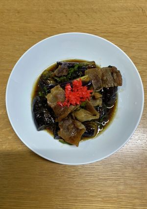 ナスと豚バラ肉の甘辛煮-レシピのメイン写真
