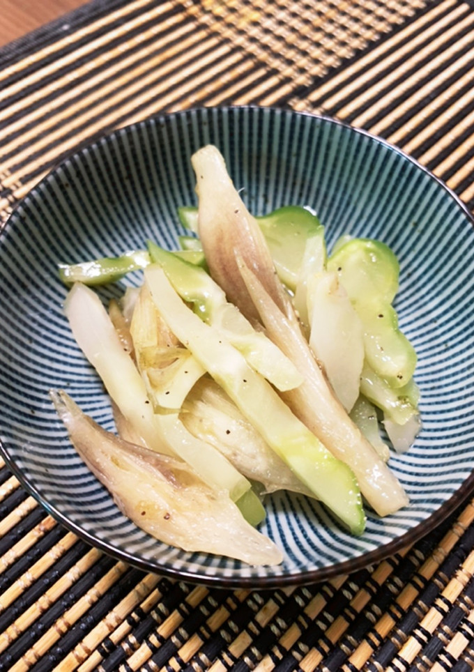 簡単！ザーサイとミョウガの和物-レシピのメイン写真