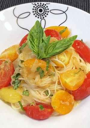 トマトの冷製パスタ-レシピのメイン写真