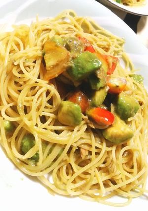 アボカドとツナとトマトの冷製パスタ-レシピのメイン写真