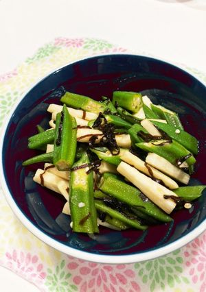 ☆サッと一品☆オクラと長芋のおつまみ-レシピのメイン写真