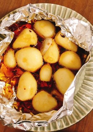 焼肉屋さんで食べる☆にんにくホイル焼き-レシピのメイン写真