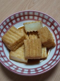 レンジで簡単!厚揚げの煮物-レシピのメイン写真