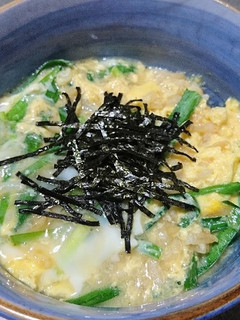 レンチンで簡単!冷凍焼きおにぎり雑炊-レシピのメイン写真