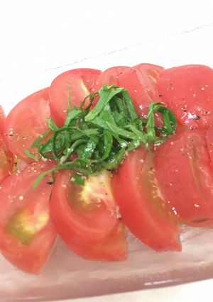 ドレッシングが美味しい 冷やしトマト-レシピのメイン写真
