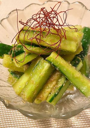 【超簡単】きゅうりのごま和え*+-レシピのメイン写真