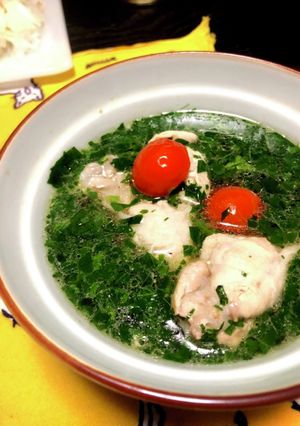 美容にも！？モロヘイヤスープの作り方-レシピのメイン写真