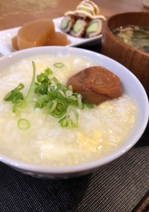 夏バテに！白米から鍋で作る卵粥-レシピのメイン写真
