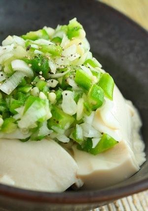 オクラネギ塩冷奴-レシピのメイン写真