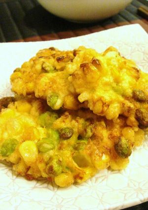 枝豆とトウモロコシのかき揚げ-レシピのメイン写真