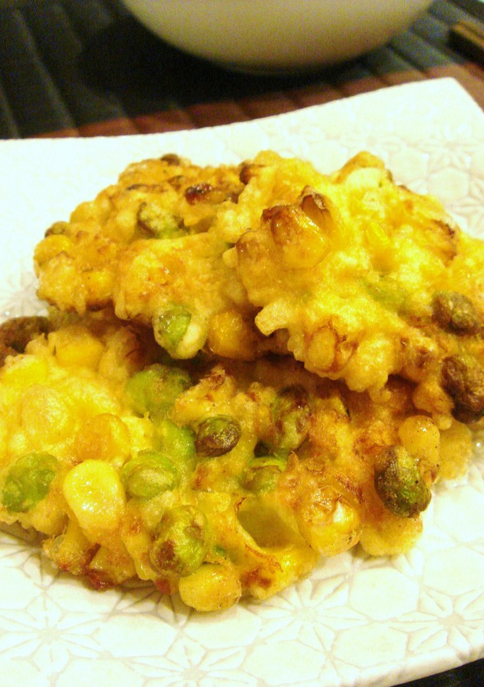 枝豆とトウモロコシのかき揚げ-レシピのメイン写真