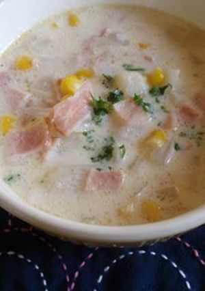 忙しい朝の簡単ミルクスープ-レシピのメイン写真
