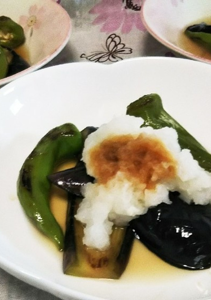 茄子の大根おろしがけ焼き浸し-レシピのメイン写真
