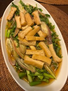 せりとみょうが油揚げの冷やしそうめん-レシピのメイン写真
