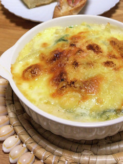 牡蠣とほうれん草のグラタン-レシピのメイン写真