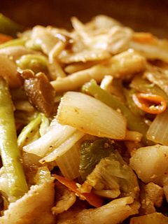 味噌味♪豚ばら肉ときのこ入り野菜炒め-レシピのメイン写真