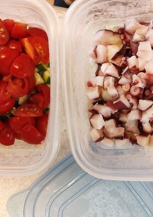 夏野菜とたこの冷製ピラフ-レシピのメイン写真