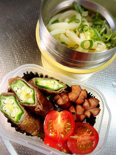 冷やしうどん弁当-レシピのメイン写真