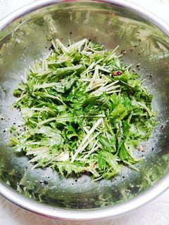 私の水菜の梅マヨサラダ-レシピのメイン写真