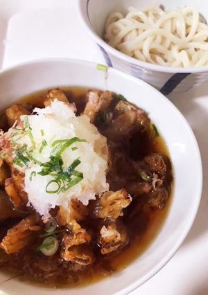 玉ねぎ丸ごと！つけうどん-レシピのメイン写真
