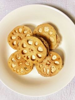 豆腐入り鶏つくねの蓮根挟み焼き-レシピのメイン写真