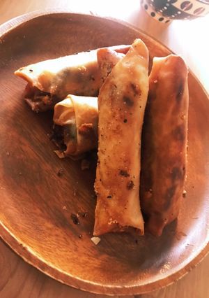ぱりぱり！鶏しそチーズ春巻き-レシピのメイン写真