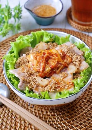 ガッツリ美味しい！サムギョプサル丼-レシピのメイン写真