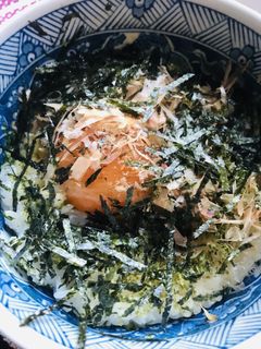 のり&かつお節のシンプル卵かけごはん丼-レシピのメイン写真