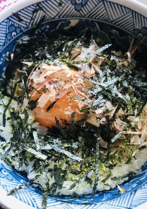 のり＆かつお節のシンプル卵かけごはん丼-レシピのメイン写真