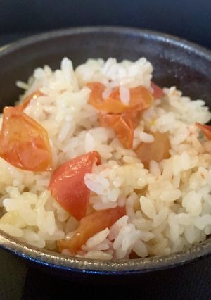 炊飯器deトマトガーリックライス-レシピのメイン写真