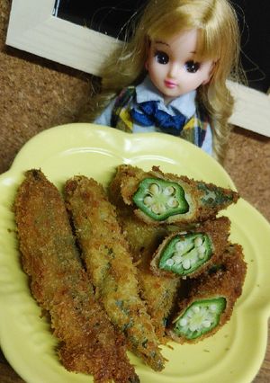 リカちゃん♡オクラフライꕤ*｡ﾟ-レシピのメイン写真