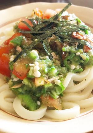 夏野菜ぶっかけうどん（離乳食にも）-レシピのメイン写真