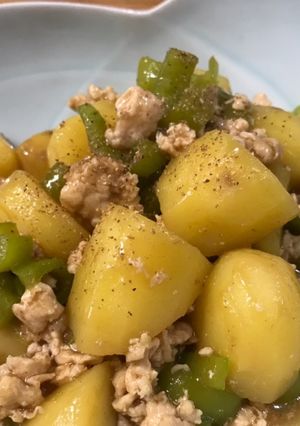 シェリーじゃがいもと福耳唐辛子の中華煮-レシピのメイン写真
