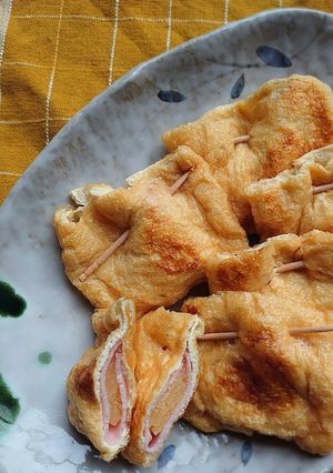 油揚げのハムチーズ焼♡-レシピのメイン写真