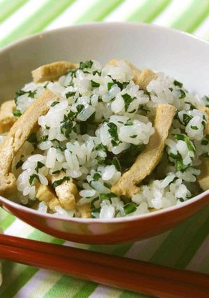 【野菜ソムリエ】菊菜(春菊)ごはん-レシピのメイン写真