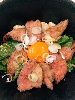 BBQでローストビーフ丼-レシピのメイン写真
