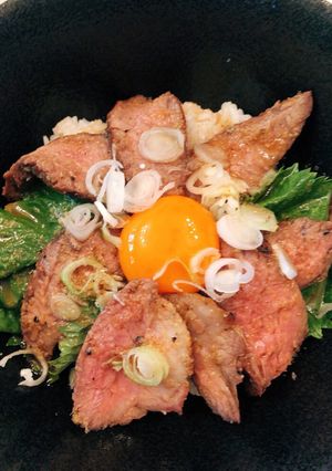 BBQでローストビーフ丼-レシピのメイン写真