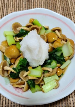 ★簡単★江戸菜とナメコのおろし和え-レシピのメイン写真