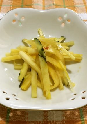 鹿ケ谷かぼちゃの中華風酢の物-レシピのメイン写真