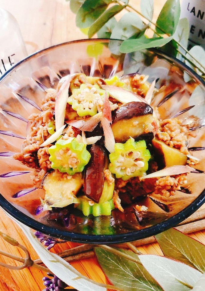 なすとおくらのみょうが味噌炒め-レシピのメイン写真