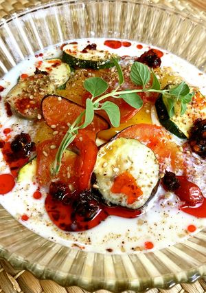 たっぷり夏野菜の豆乳担々麺-レシピのメイン写真
