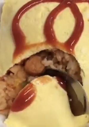 レンジで簡単！オムライス-レシピのメイン写真