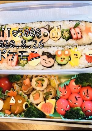 キャラ弁 おにぎらず ポケモン アニメ-レシピのメイン写真