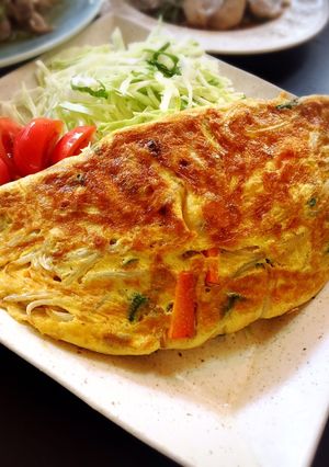 野菜たっぷり♡ドドーンと中華風オムレツ-レシピのメイン写真