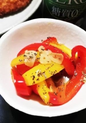 パプリカの焼きマリネ風☆ただのポン酢和え-レシピのメイン写真