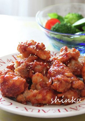 下味不要＊揚げて絡める！甘辛チキン-レシピのメイン写真