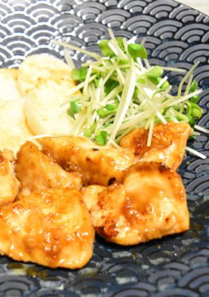 鶏むね肉のガリバタ照り焼き-レシピのメイン写真