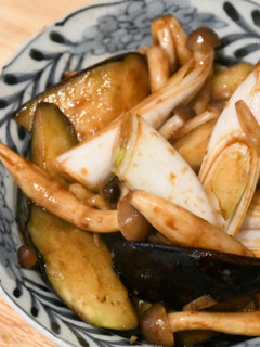 5分でできるナスときのこの味噌炒め-レシピのメイン写真